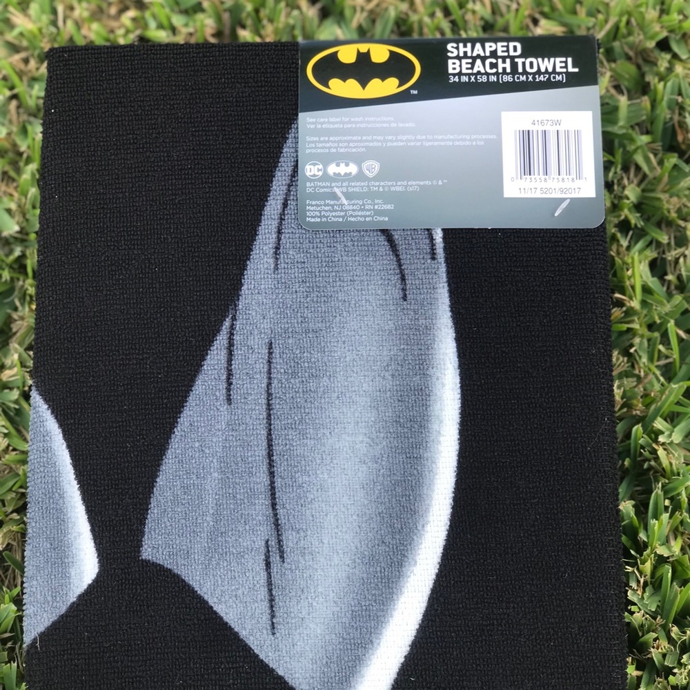 Bat Man Beach Towel